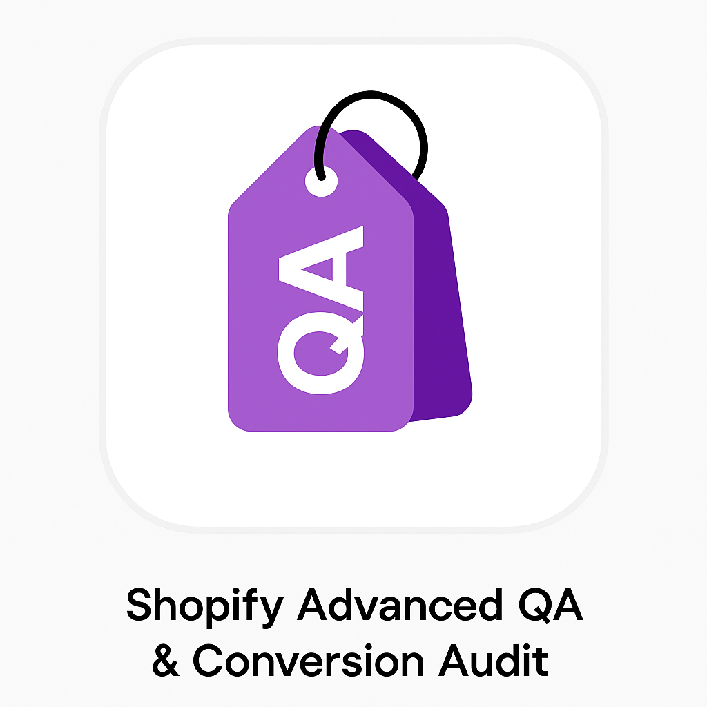 Shopify UX-Test, Qualitätskontrolle & Conversion-Optimierung